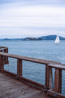 San Francisco Bay mit Gefängnisinsel Alcatraz