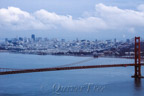 Golden Gate Bridge und San Francisco von den Marin Headlands aus