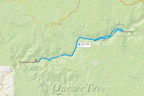 Reiseroute: Yosemite Cedar Lodge El Portal - Yosemite Valley und zurück