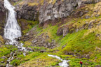 Der Wasserfall Glúmsstaðafoss