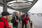 Flughafen Keflavík: strömender Regen