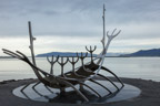 Sólfar (dt. Sonnenfahrt), eine Skulptur des isländischen Künstlers Jón Gunnar Árnason
