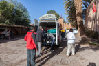 Ouarzazate, Riad Salam, unser Minibus steht bereit