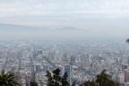 Blick vom Cerro San Cristóbal auf Santiago
